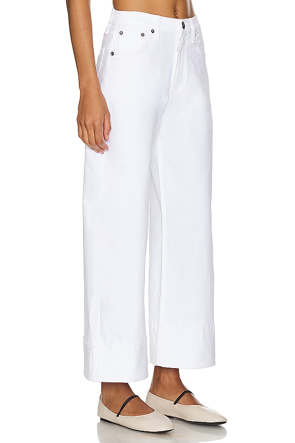 view 2 of 4 Andi With Cuff Wide Leg in White