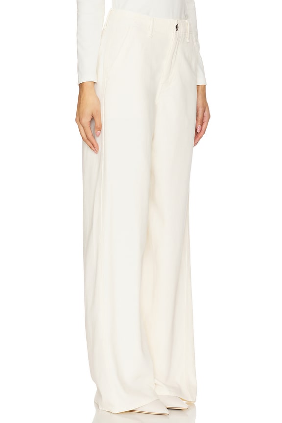 view 2 of 6 Featherweight Tailored Sofie Full Length Wide Leg Jeans in Ecru