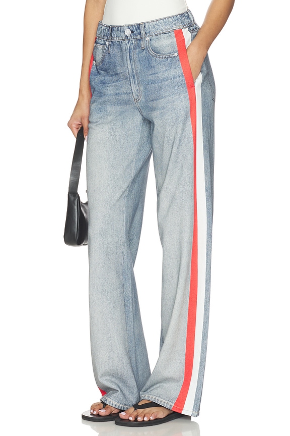 view 1 of 6 Miramar Terry Track Pant Pull On in Red, White & Coney