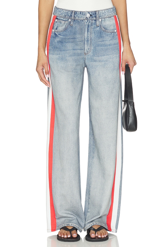 view 2 of 6 Miramar Terry Track Pant Pull On in Red, White & Coney