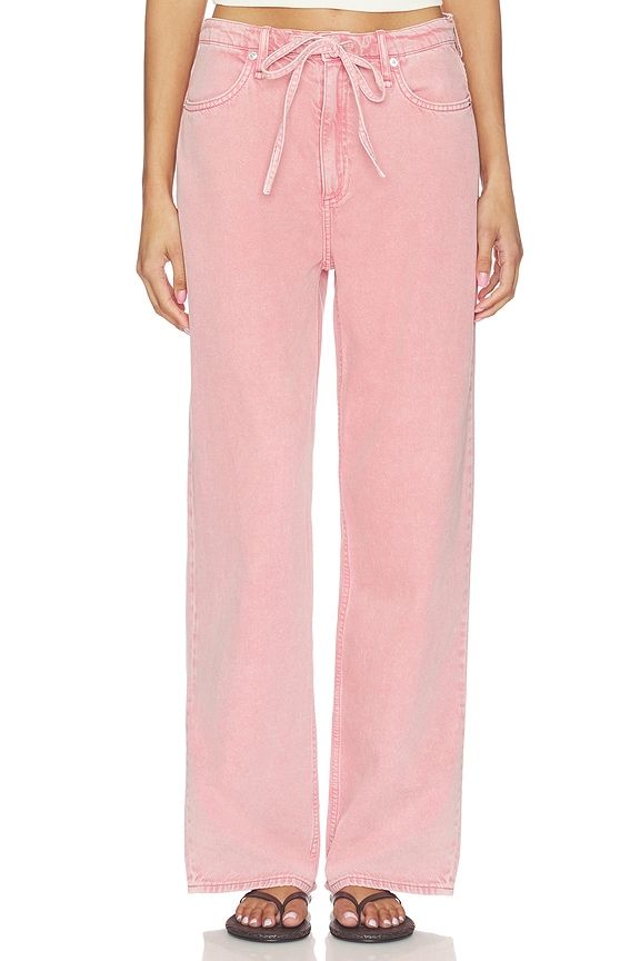 view 1 of 6 Phoebe Drawstring Wide Pants in Rasberry