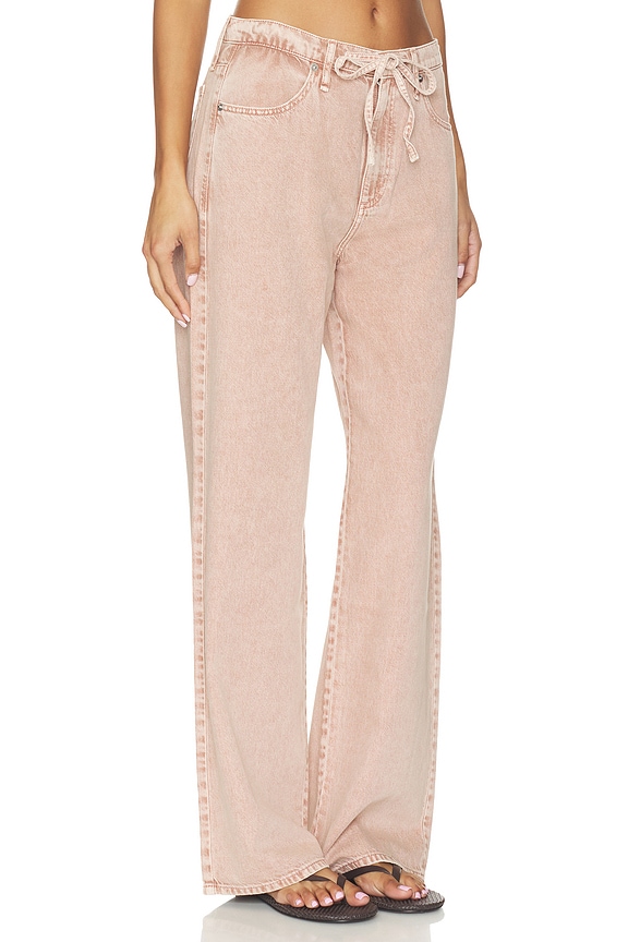 view 2 of 6 Phoebe Drawstring Wide Jeans in Rosestone