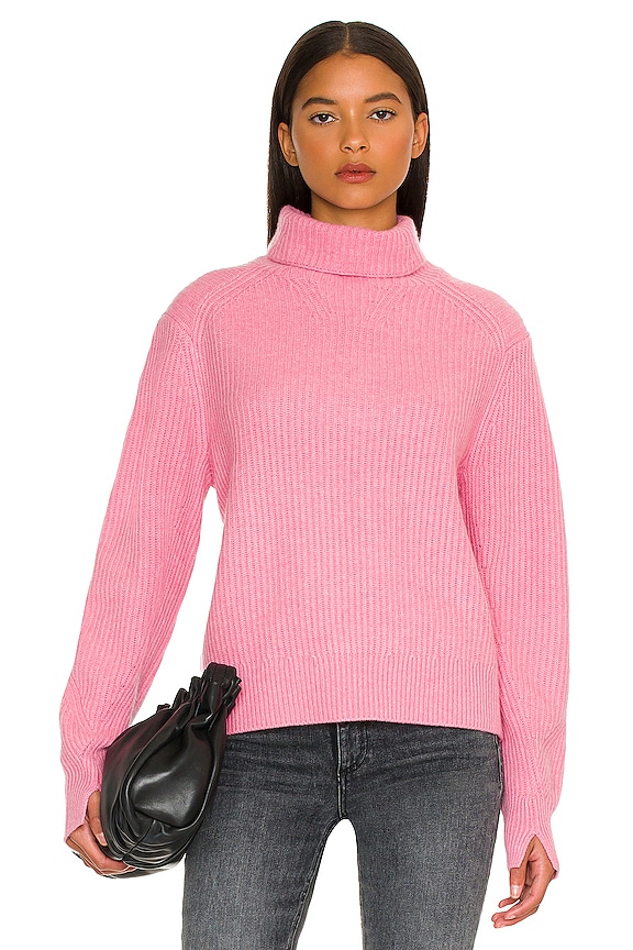 view 1 of 4 Pierce Cashmere Turtleneck Sweater in Pink