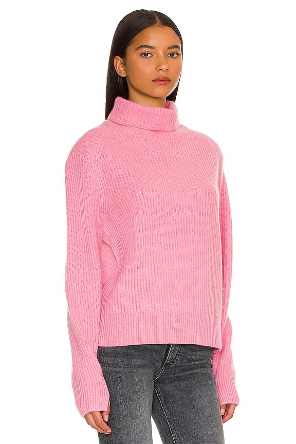 view 2 of 4 Pierce Cashmere Turtleneck Sweater in Pink