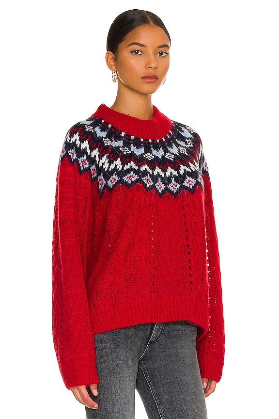 view 2 of 4 Willow All Over Crew Sweater in Red Multi