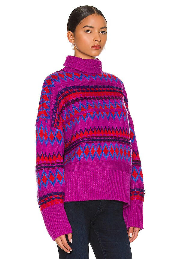 view 2 of 4 TOP COL ROULÉ WILLOW in Purple