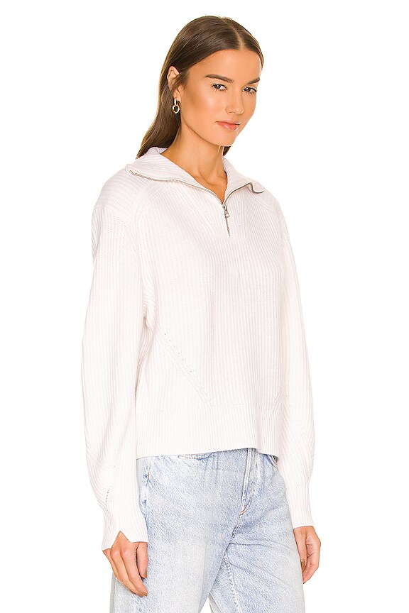 view 2 of 4 Pierce Cashmere Half Zip in Ivory
