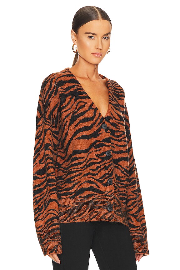 view 2 of 4 SARAH カーディガン in Orange Tiger