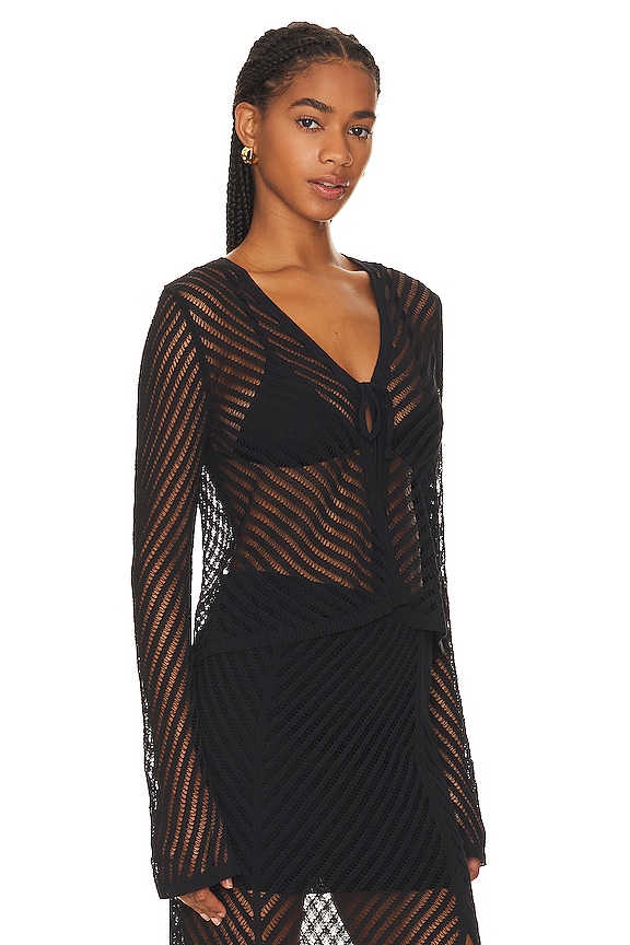 view 2 of 4 Melissa Cardigan in Black