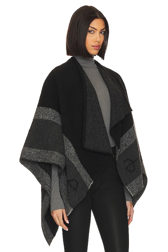 view 2 of 4 RB Poncho in Black