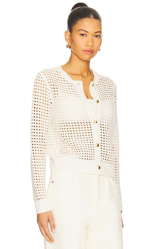 view 2 of 4 Ezra Cardigan in White