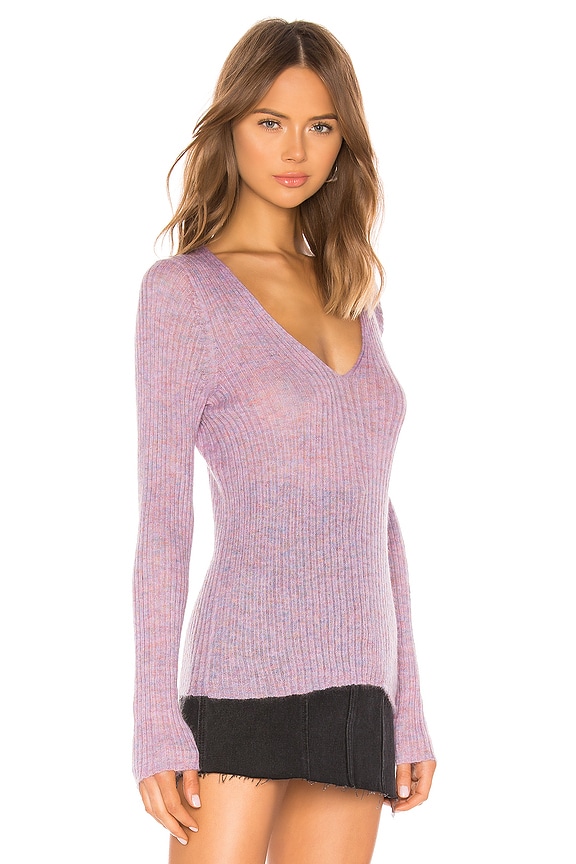 view 2 of 4 Donna V Neck Sweater in Lilac