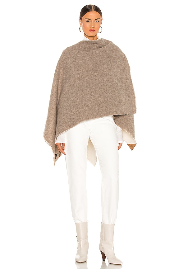 view 2 of 4 Reversible Camden Poncho in Camel