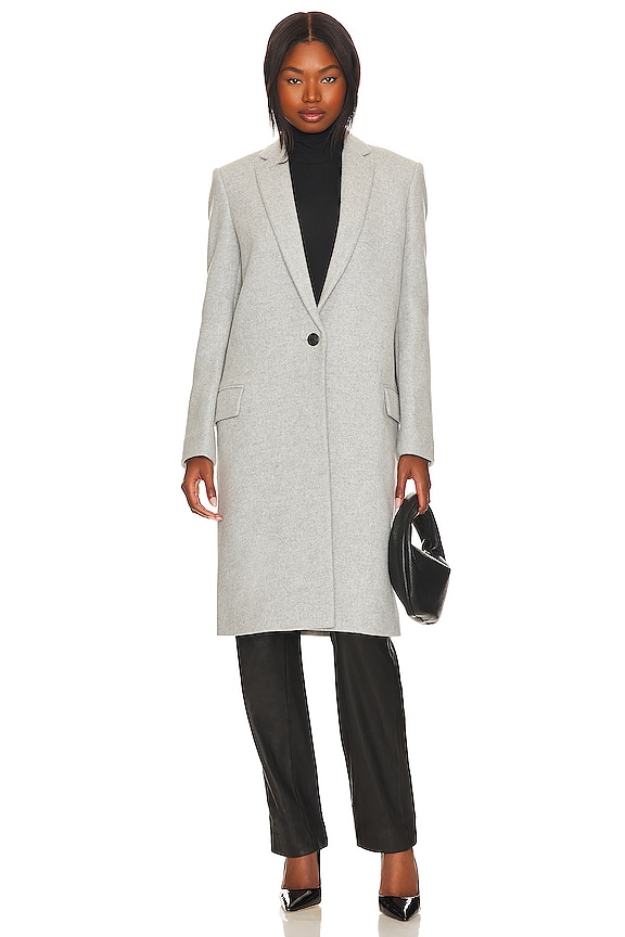 view 2 of 4 MANTEAU LAINE ITALIENNE AVA in Heather Grey