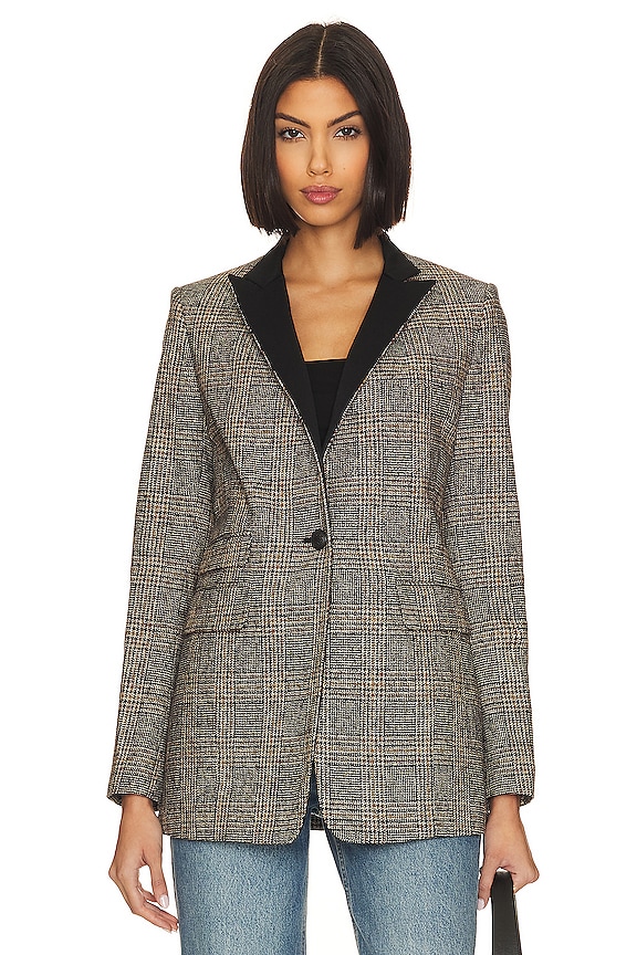 view 2 of 6 VESTE PALOMA in Black Plaid