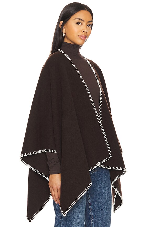 view 2 of 4 ПОНЧО INGRID in Mahogany