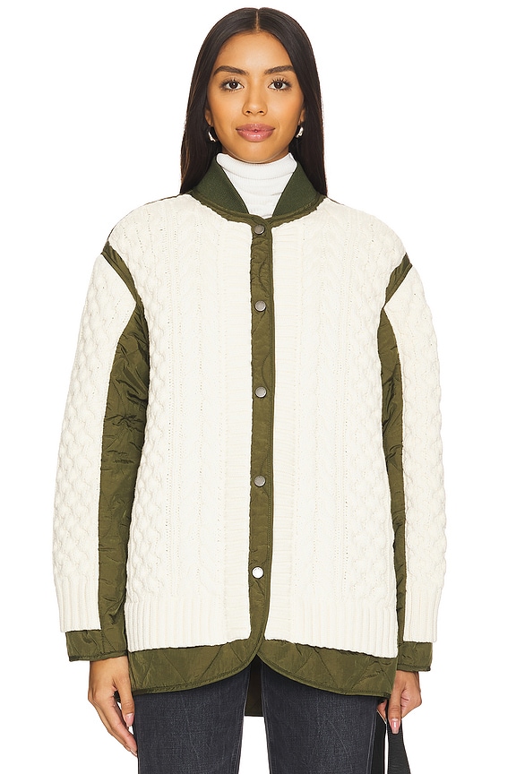 view 2 of 5 Winnie Mixed Media Jacket in Natural