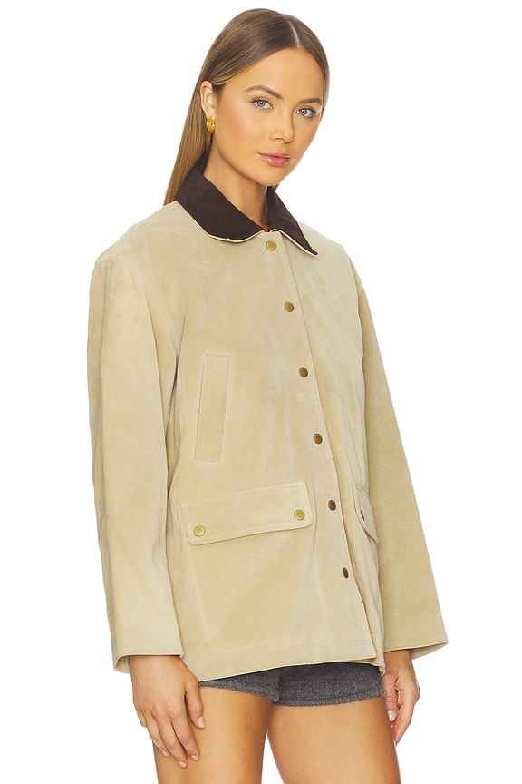 view 2 of 4 CHAQUETA ANTE CASSIDY in Tan