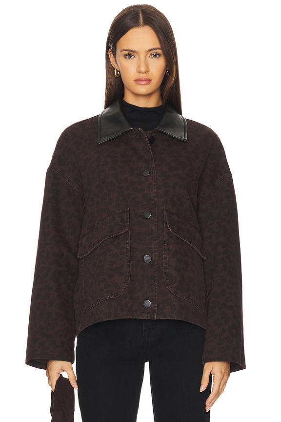 view 2 of 5 КУРТКА NATALIA in Espresso Leopard