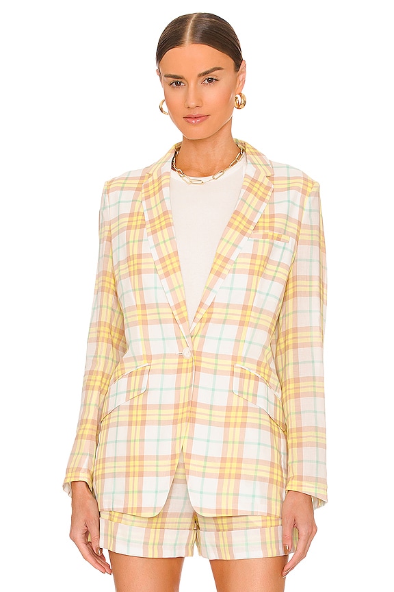 view 2 of 5 BLOUSON MARGOT in Yellow Plaid