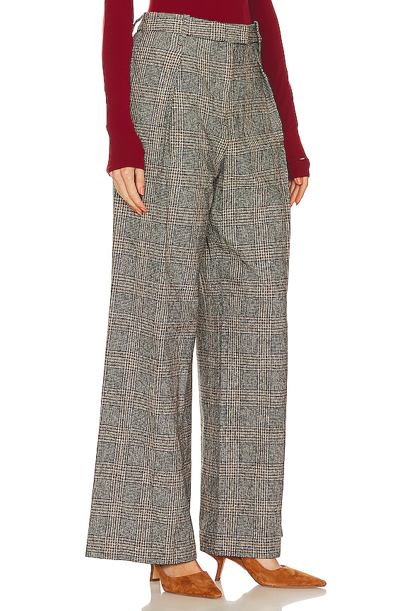 view 2 of 5 PANTALON BENNETT in Black Plaid
