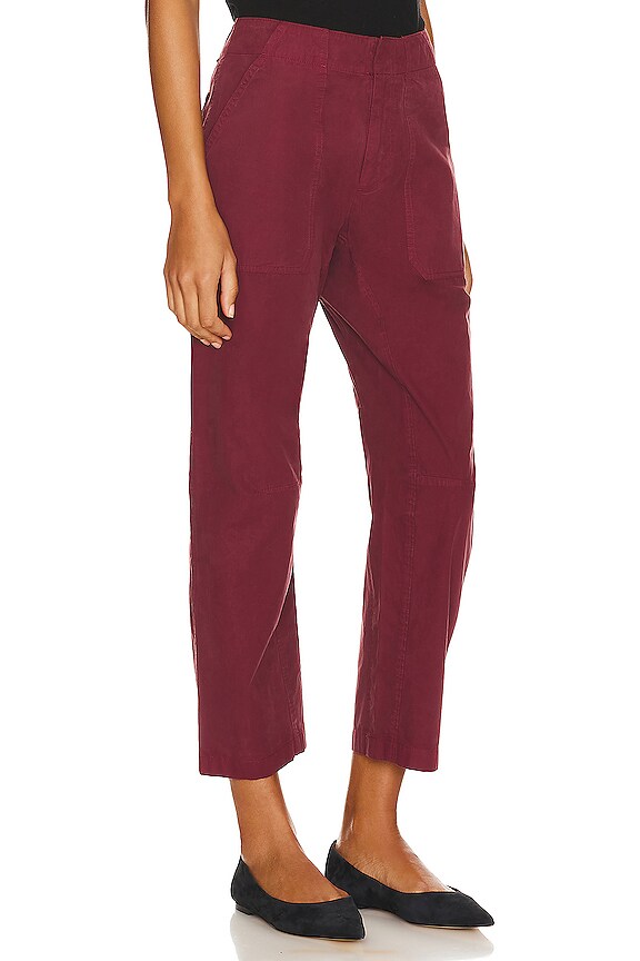 view 2 of 4 Leyton Workwear Pant in Burgundy