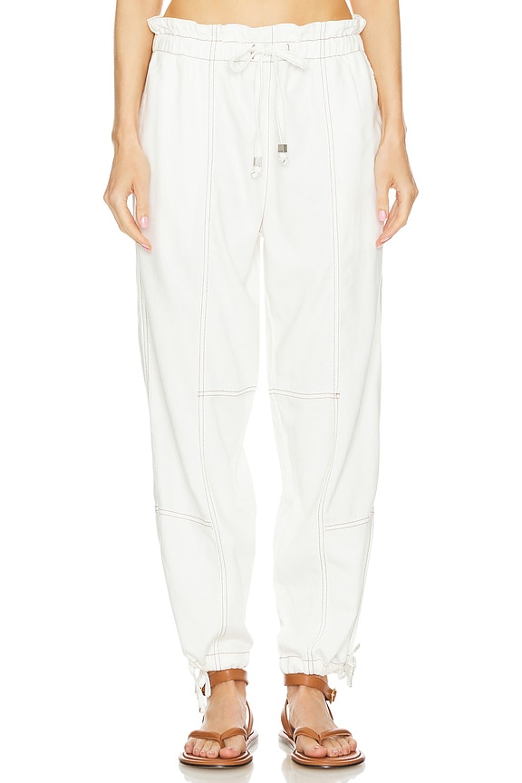 view 2 of 5 PANTALON ULTRA-LÉGER JORDAN in White