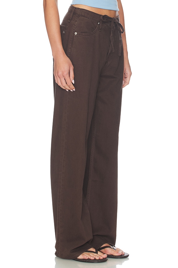 view 2 of 6 PANTALÓN PHOEBE  in Dark Brown Satin