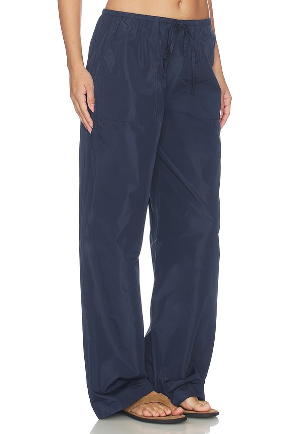 view 2 of 6 Claire Taffeta Pant in Deep Blue