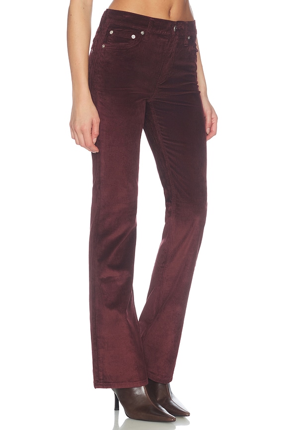 view 2 of 6 Peyton Bootcut Pant in Dark Burgundy