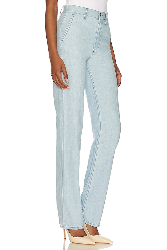 view 2 of 4 Alex Tailored Linen Straight in Light Indigo