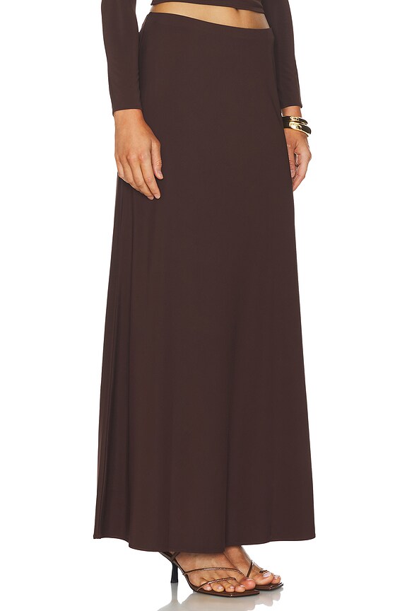 view 2 of 4 Anya Maxi Skirt in Chocolate
