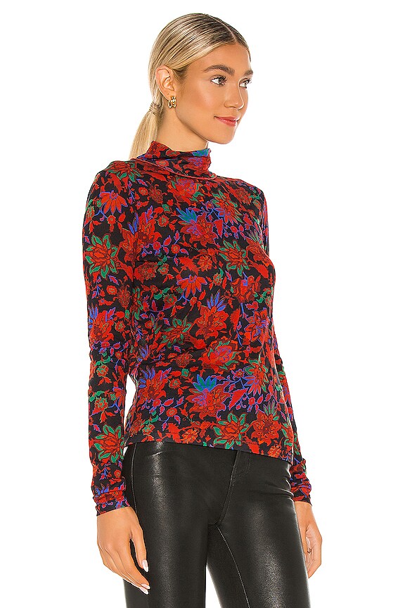 view 2 of 4 WALLAPAPER タートルネック in Red Multi