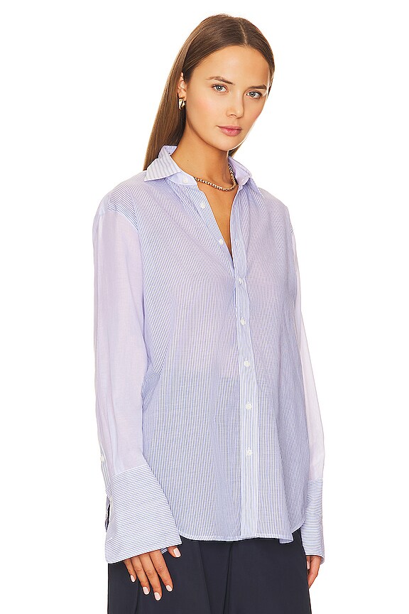 view 2 of 4 Diana Striped Shirt in Blue Multi Stripe