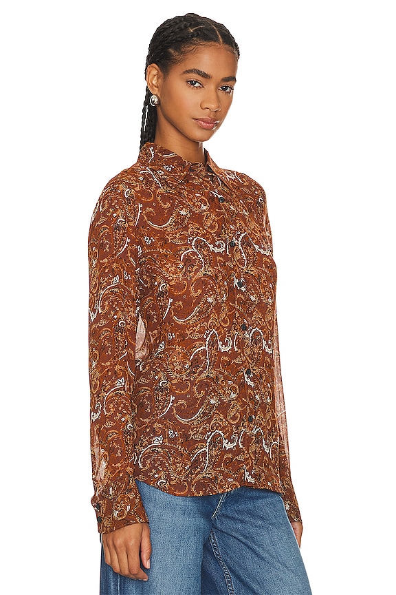 view 2 of 4 Antonia Top in Brown Multi