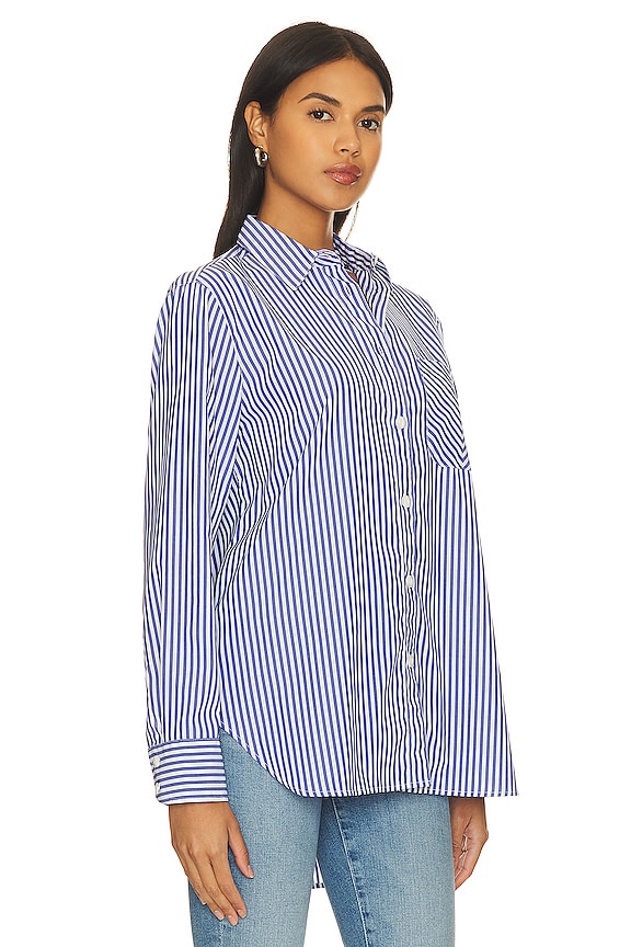 view 2 of 5 CHEMISE MAXINE in Blue Stripe