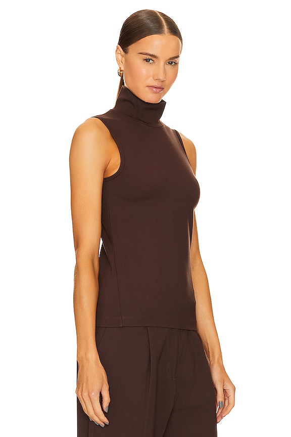 view 2 of 4 Irina Turtleneck Tank in Brown