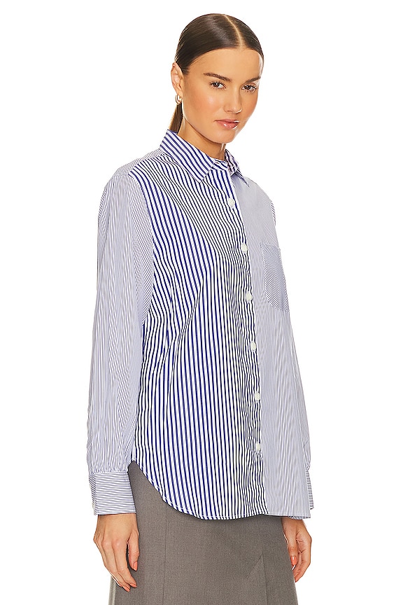 view 2 of 5 Maxine Multi Stripe Shirt in Blue Multi