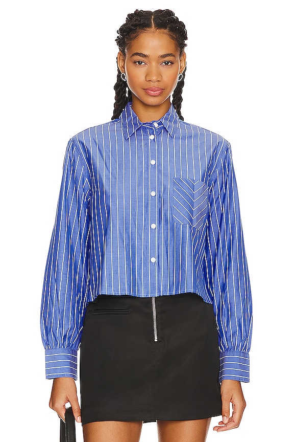 view 2 of 5 CHEMISE MAXINE in Blue Stripe