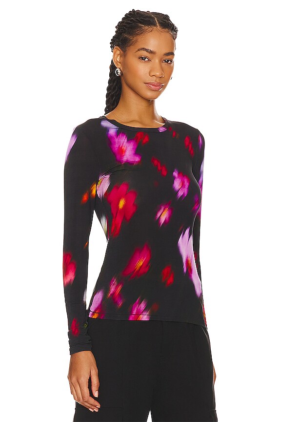 view 2 of 4 Sabeen Top in Black Floral