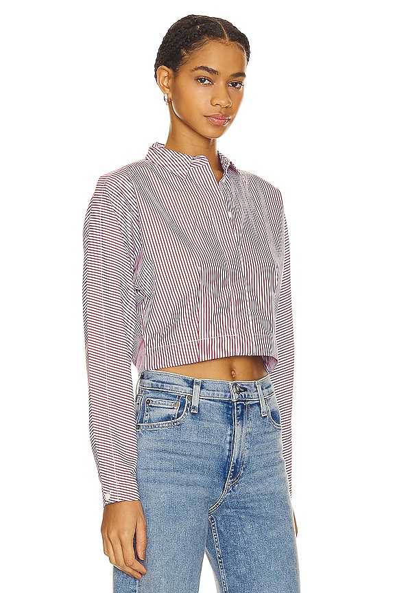 view 2 of 5 CAMISA MORGAN in Brown Stripe