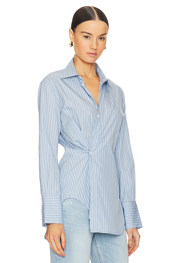 view 2 of 5 Indiana Shirt in Cool Blue Stripe