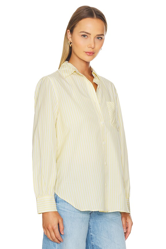view 2 of 5 Maxine Shirt in Yellow Stripe
