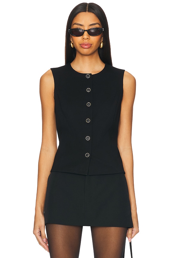 view 1 of 4 Ponte Irina Vest in Black