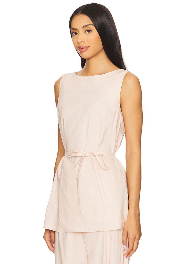 view 2 of 4 Holland Linen Tunic in Rose