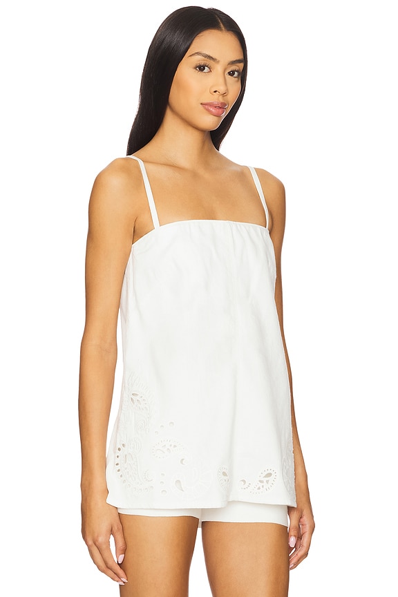 view 2 of 4 Aurora Strapless Top in White Eyelet