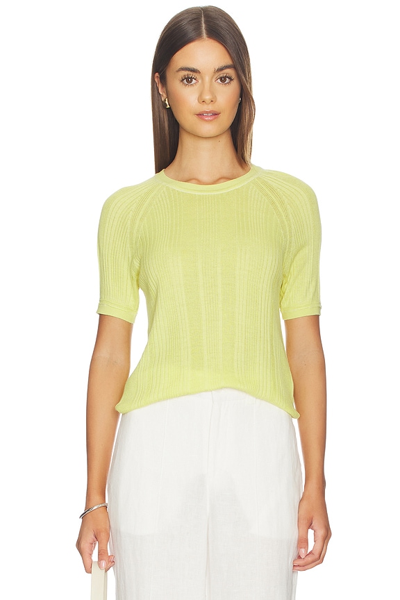 view 1 of 4 Teresa Rib Short Sleeve in Endive