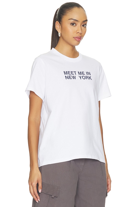 view 2 of 4 Meet Me in Ny Giovanni Tee in White