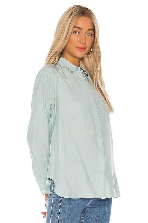 view 2 of 4 BLUSA ANDERSON in Sea Foam Blue