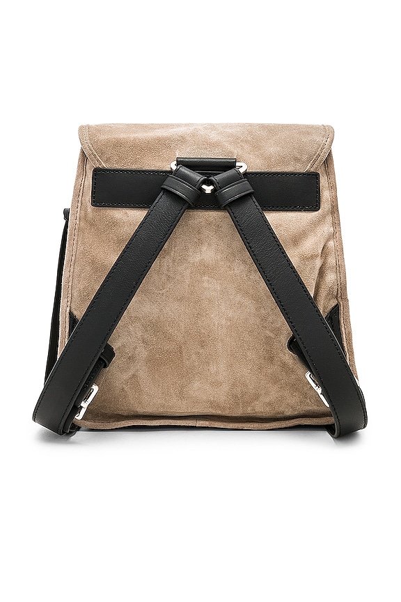 view 2 of 5 Small Field Backpack in Warm Grey Suede